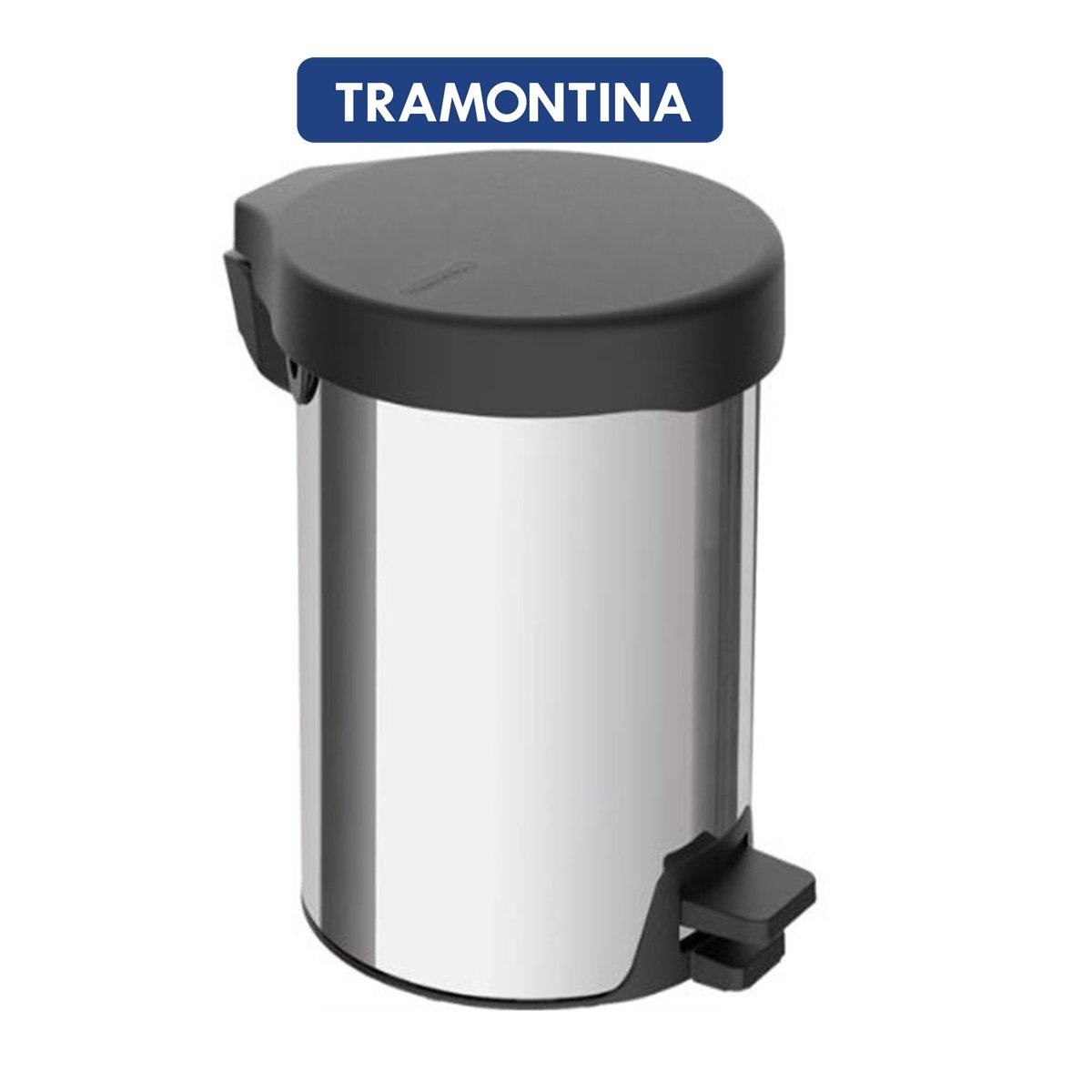 Lixeira com Pedal Aço Inox New 12 Litros ...