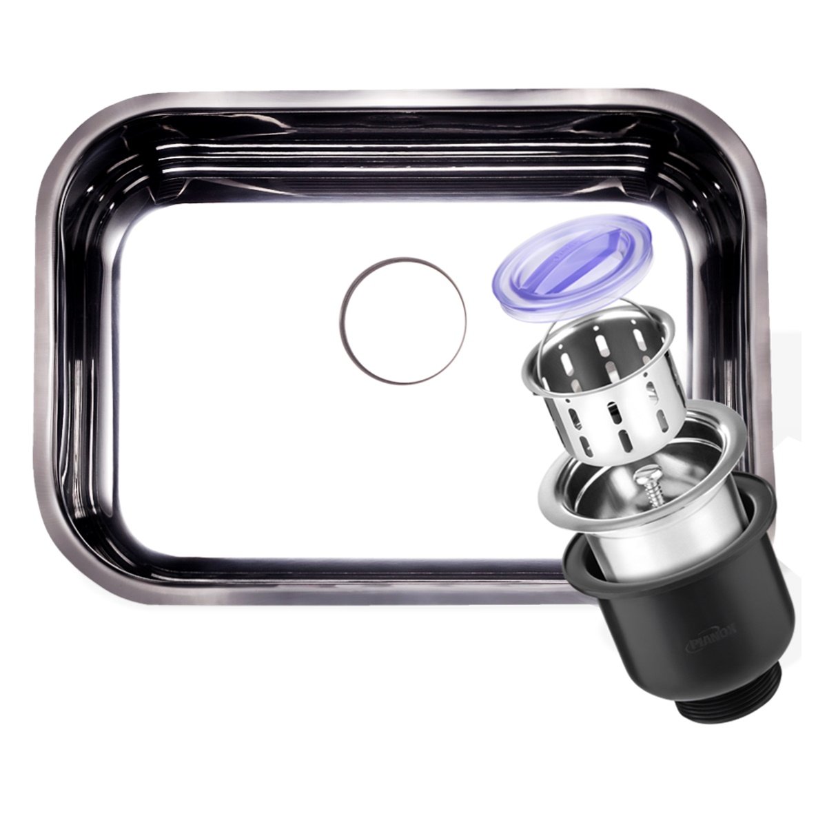Cuba Inox Cozinha 56x34x14cm com Válvula ...