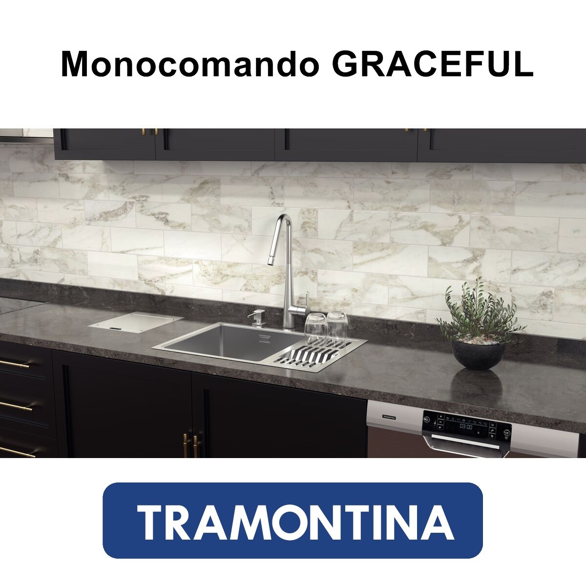 Misturador Monocomando Tramontina GRACEFU...