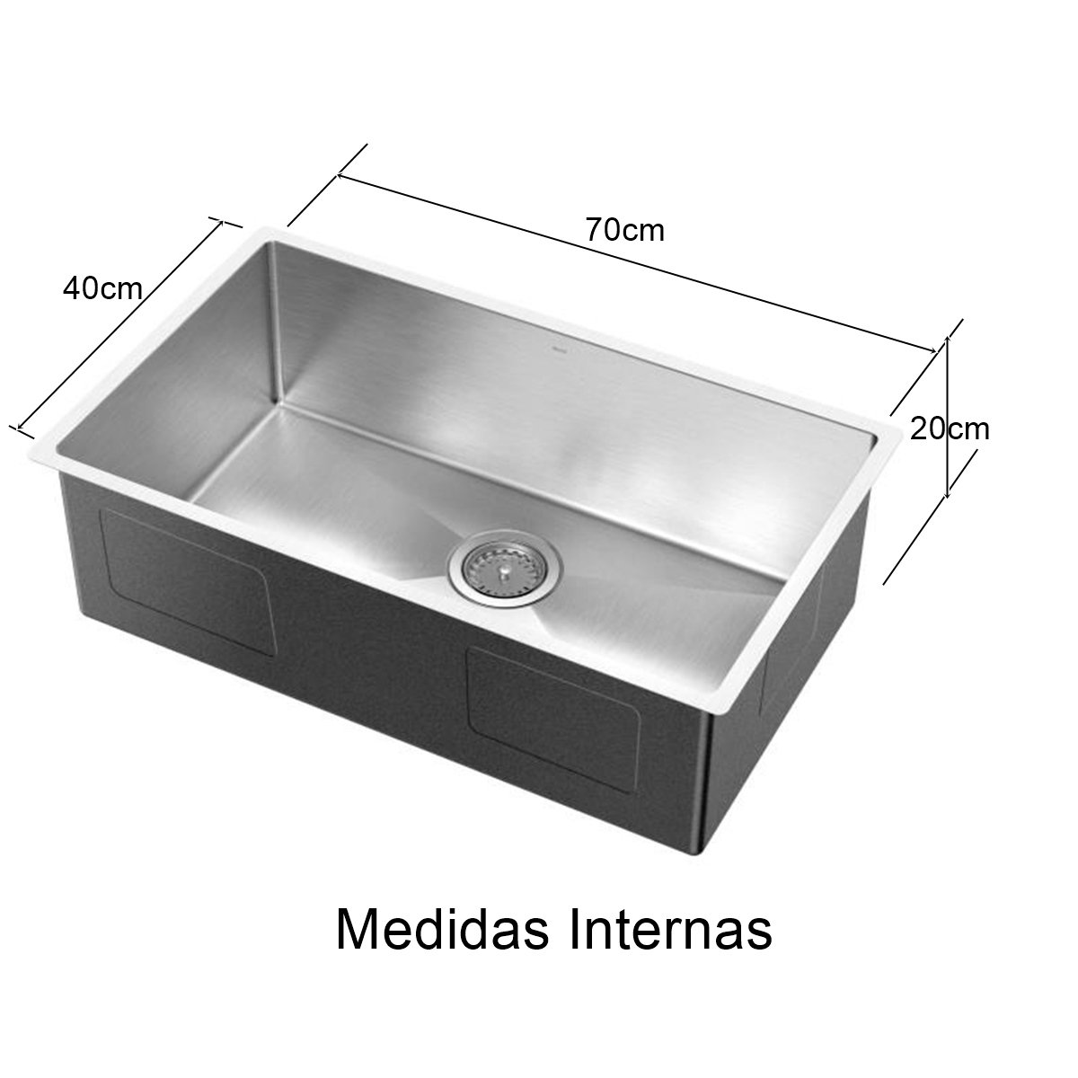 Cuba Inox Docol Bistrô 70x40x20cm