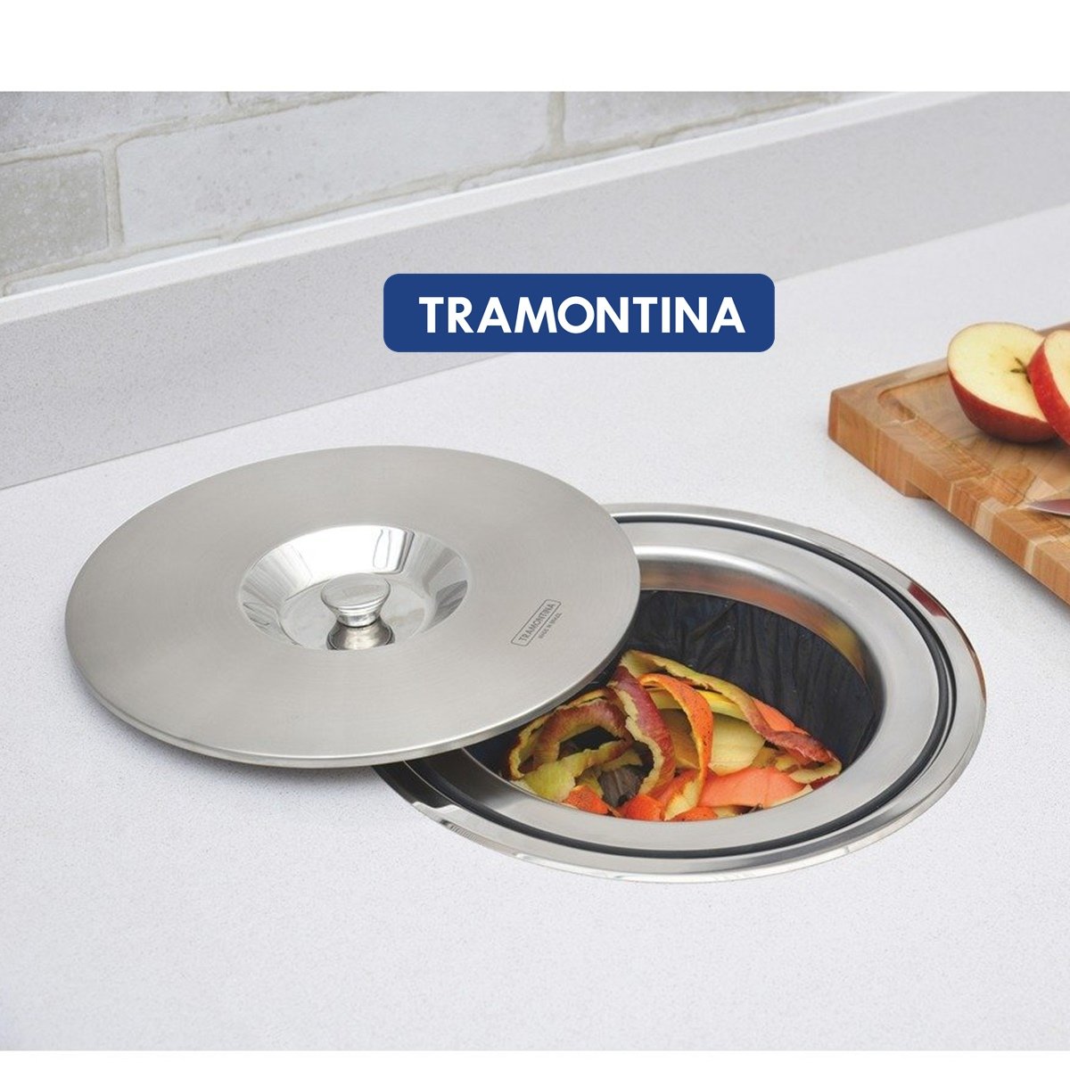 Lixeira de Embutir Tramontina Clean Round...