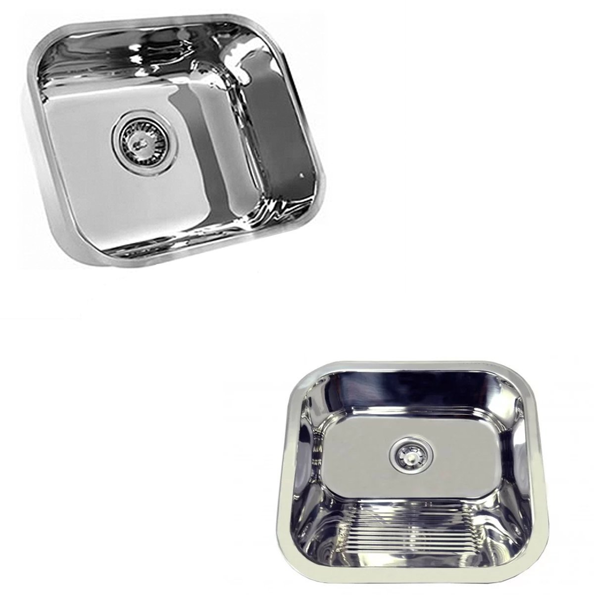 Cuba Inox Cozinha 40x34x14cm + Tanque 40x...