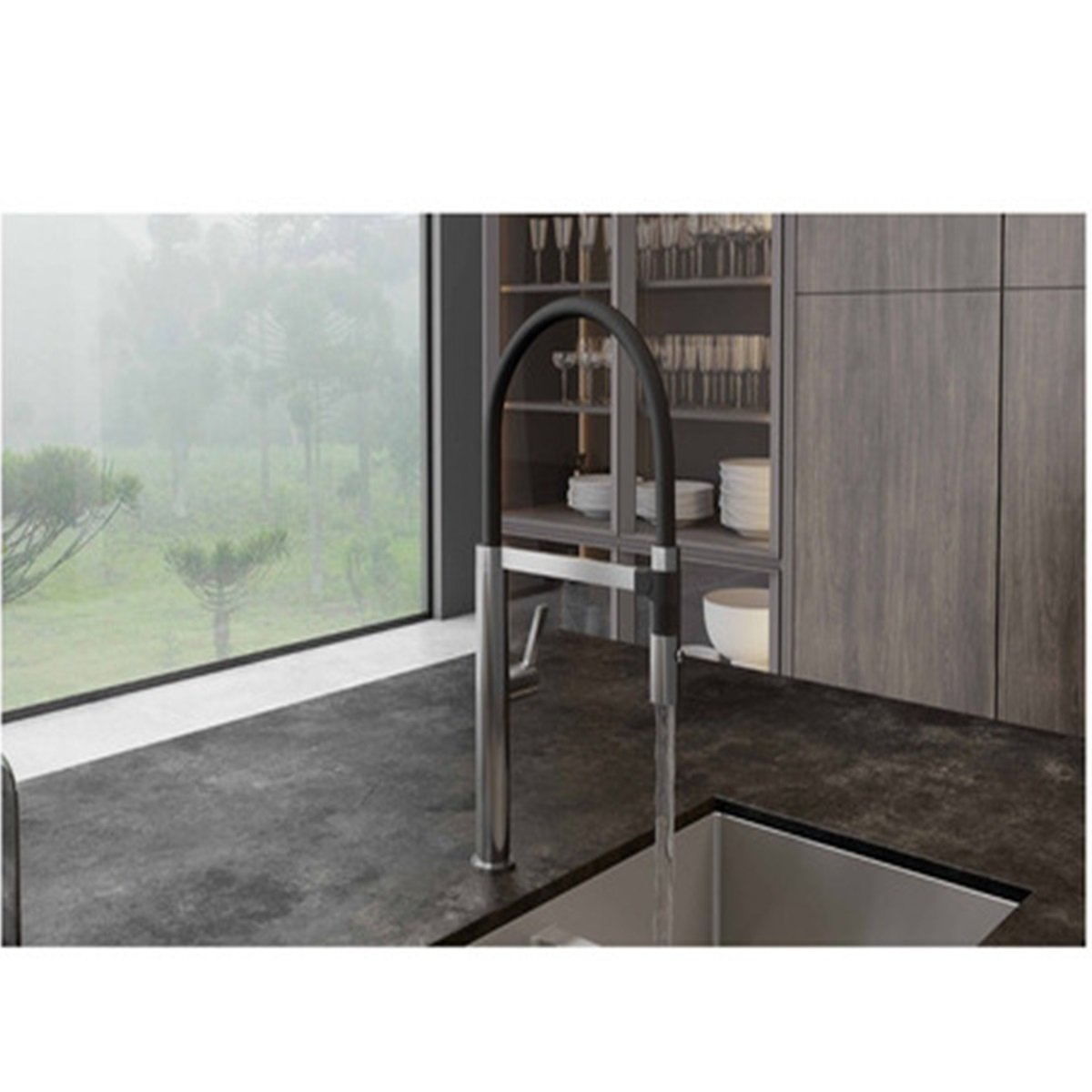 Torneira Monocomando Debacco Cinza Grey C...