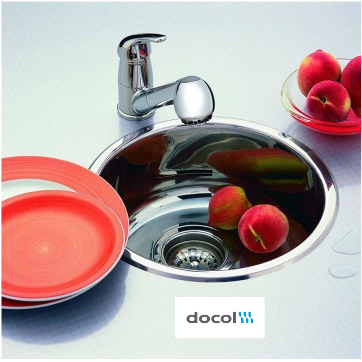 Cuba Inox Redonda Docol Riva 30x14cm Alto...