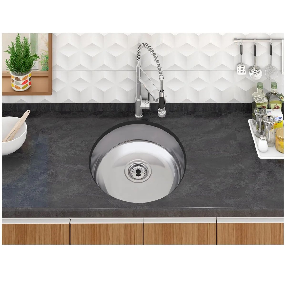 Cuba Redonda Inox Tramontina 35cm Linha P...