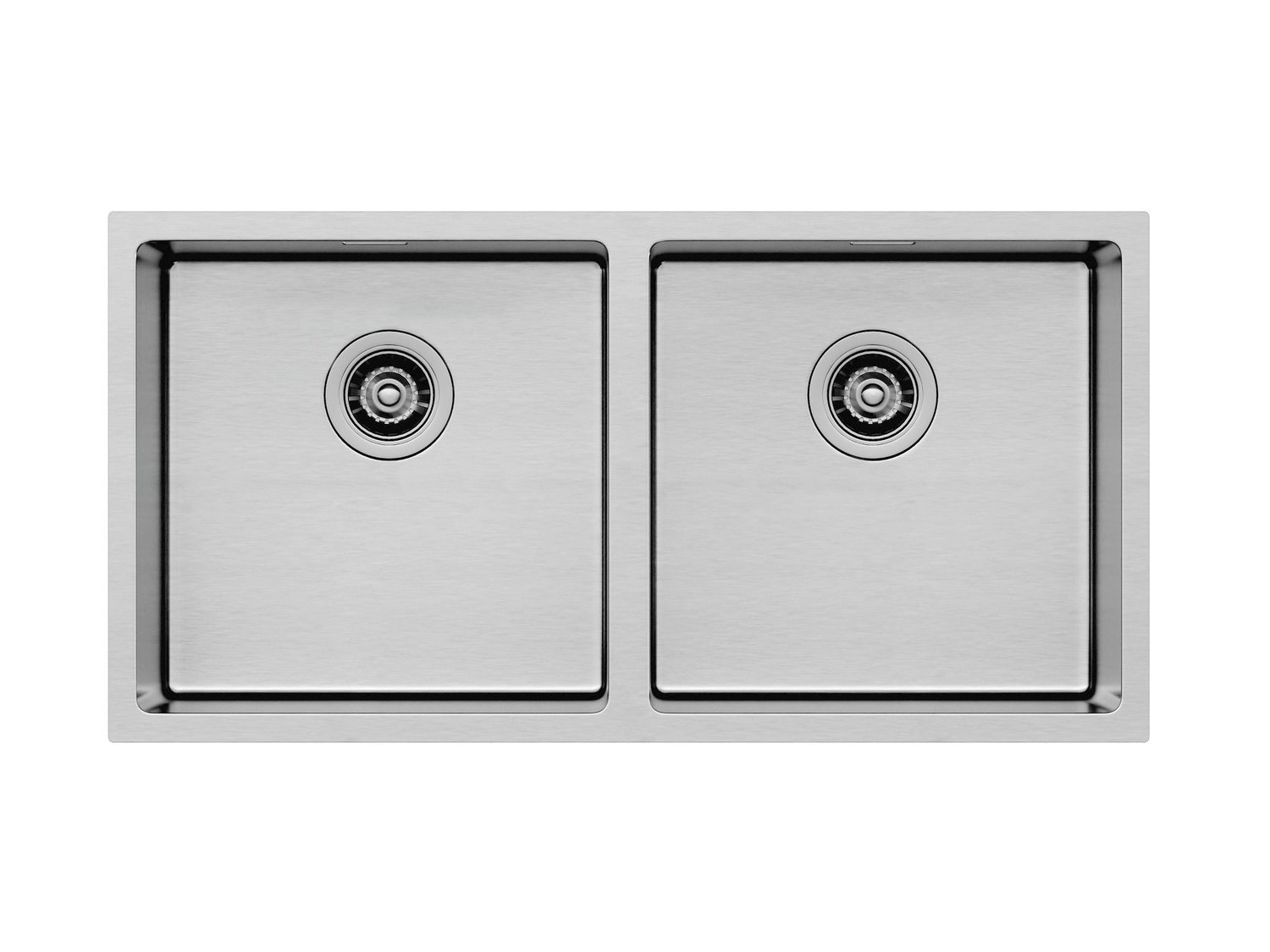 Cuba Inox Dupla Fosca 89x45x20cm Square Sink