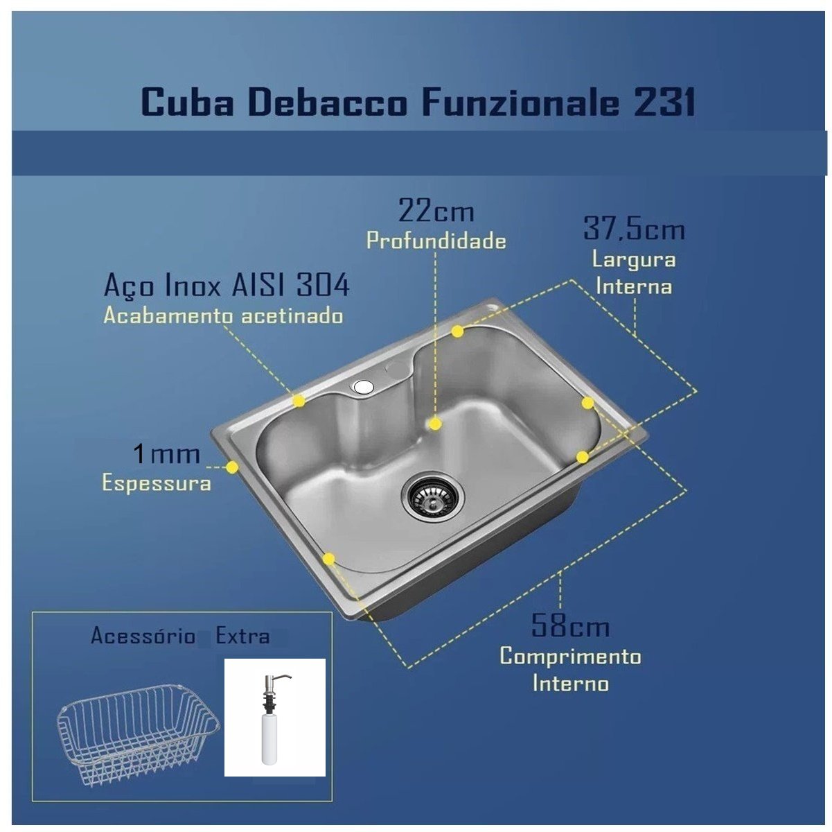 Cuba Debacco Funzionale 231 Com Cesto e F...