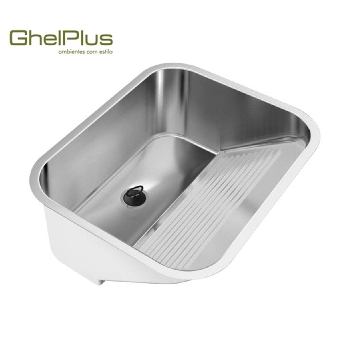 Tanque Inox Ghelplus 60x50x25cm Acetinado...