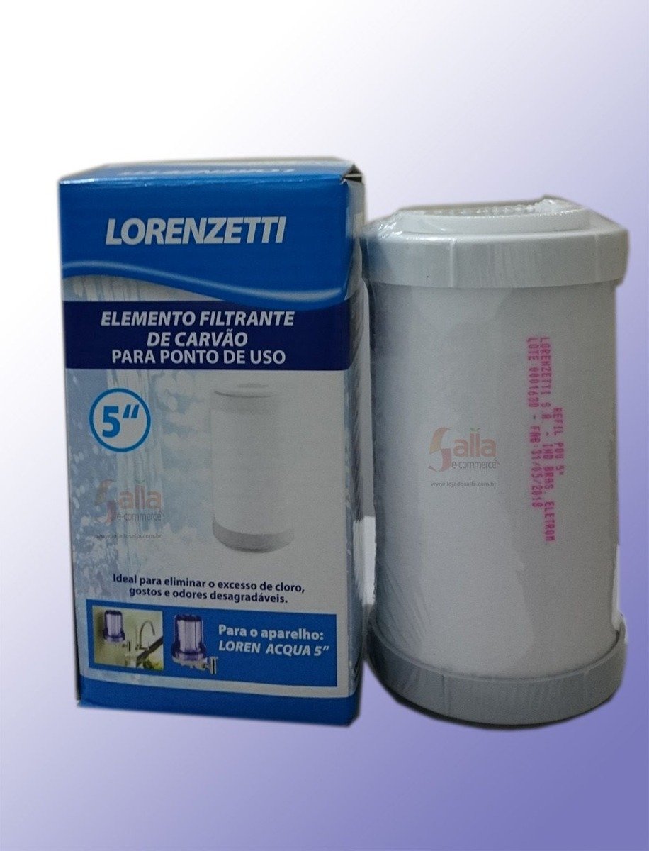 Refil de Carvão Ativo Para Filtro Lorenze...