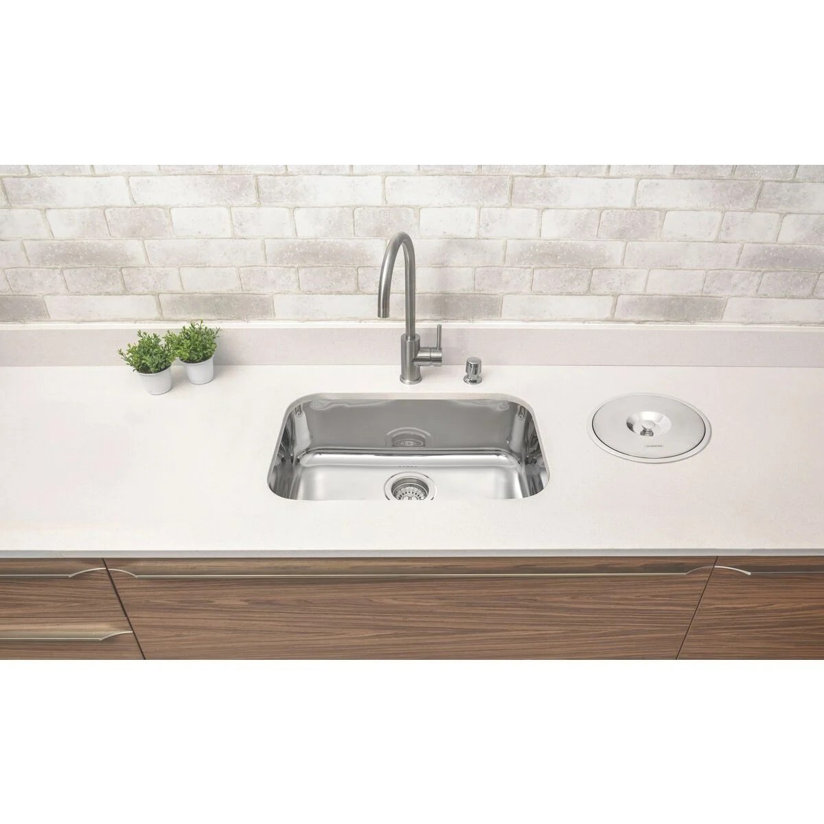 Cuba Inox Tramontina 56x34x17cm Com Válvu...